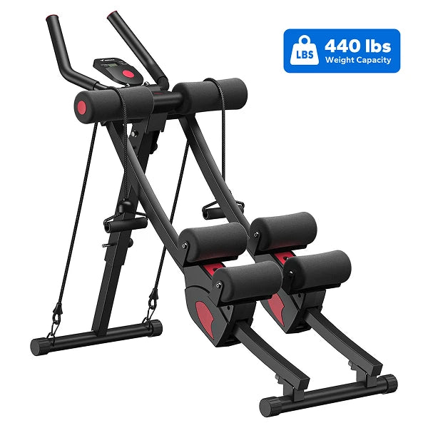 MERACH Foldable Dual Track Ab Machine With LCD Display