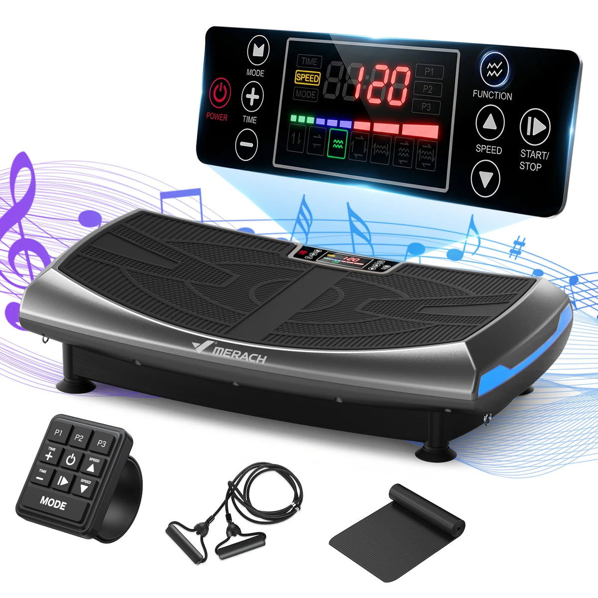 MERACH 4D Vibration Plate for Full Body Fitness Toning