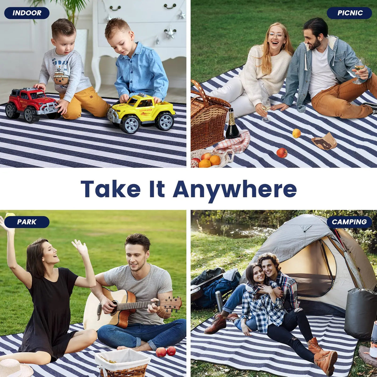 Waterproof Foldable Picnic And Beach Blanket For Outdoor Adventures