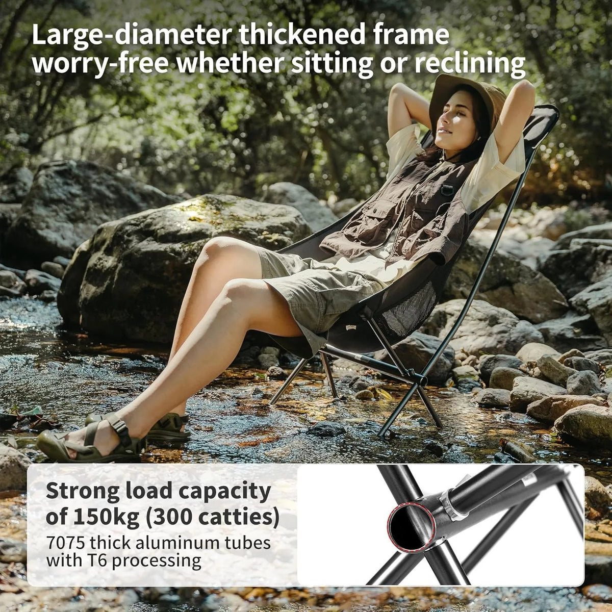 Naturehike Ultralight Folding Outdoor Chair for Camping and Hiking
