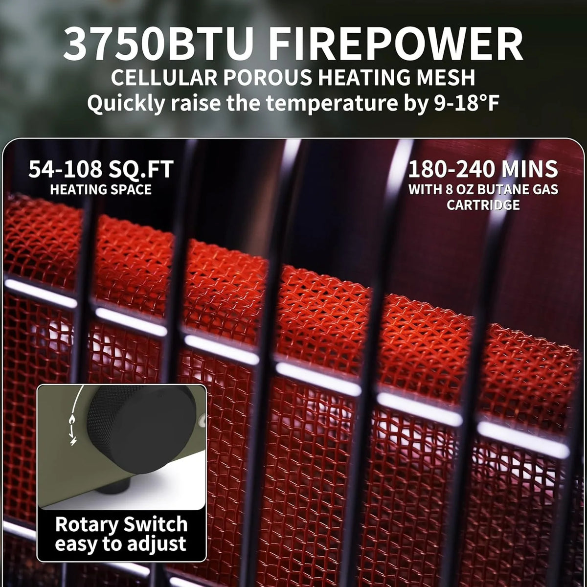Naturehike Portable Camping Heater for Indoor and Outdoor Use
