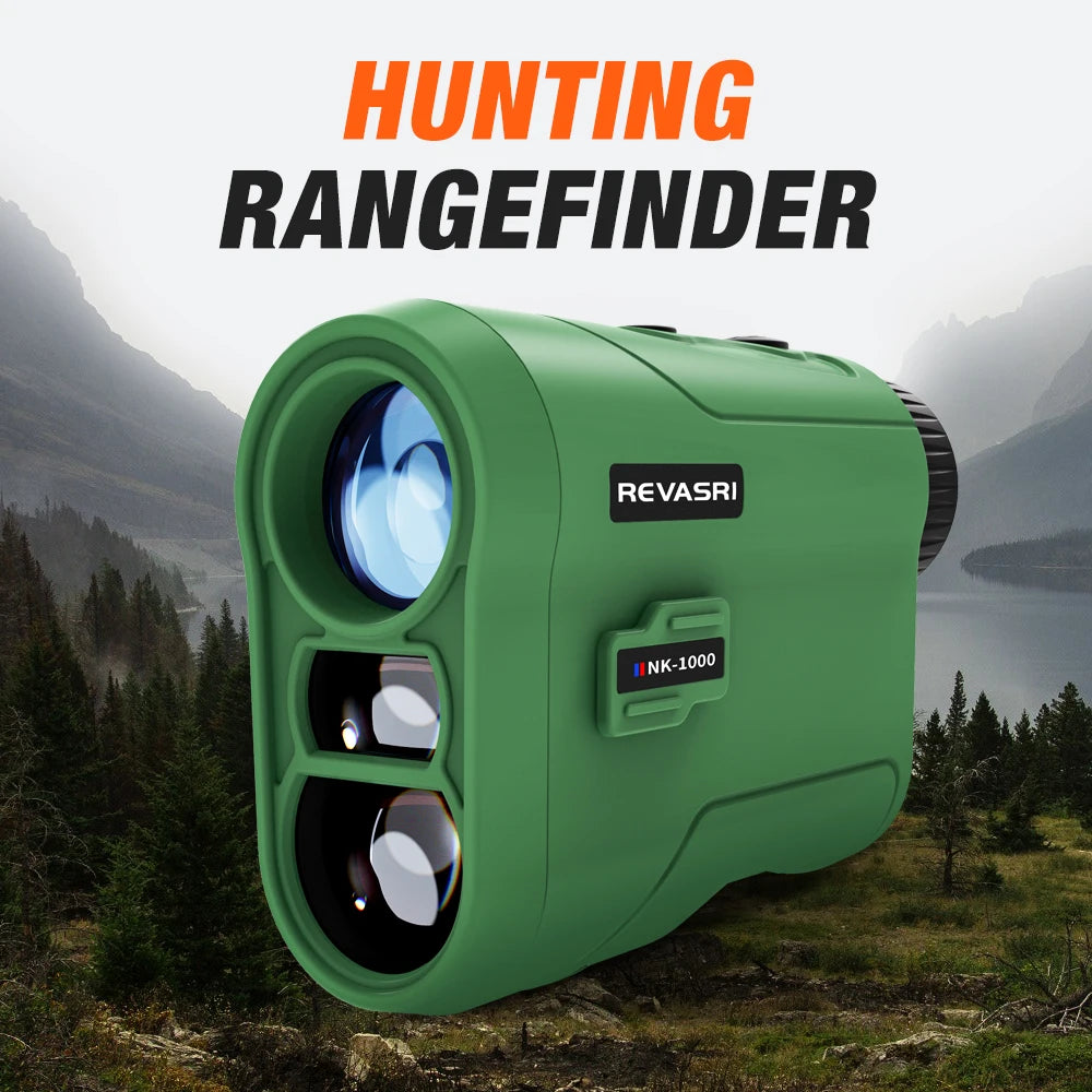 REVASRI Laser Rangefinder With Slope Compensation For Hunting And Golf