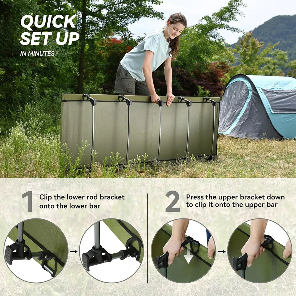 Portable Folding Camping Cot for Outdoor Travel and Backpacking
