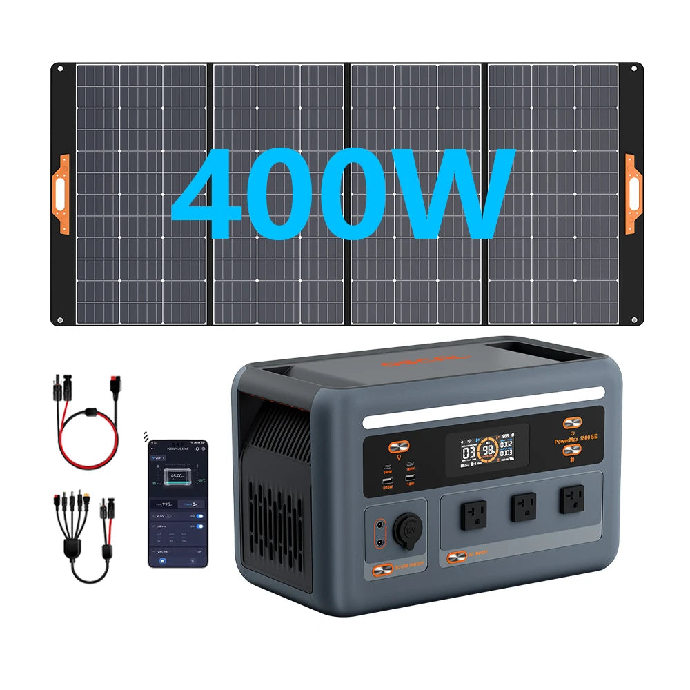 OSCAL PowerMax 1800 SE Portable LiFePO4 Power Station Fast Charging