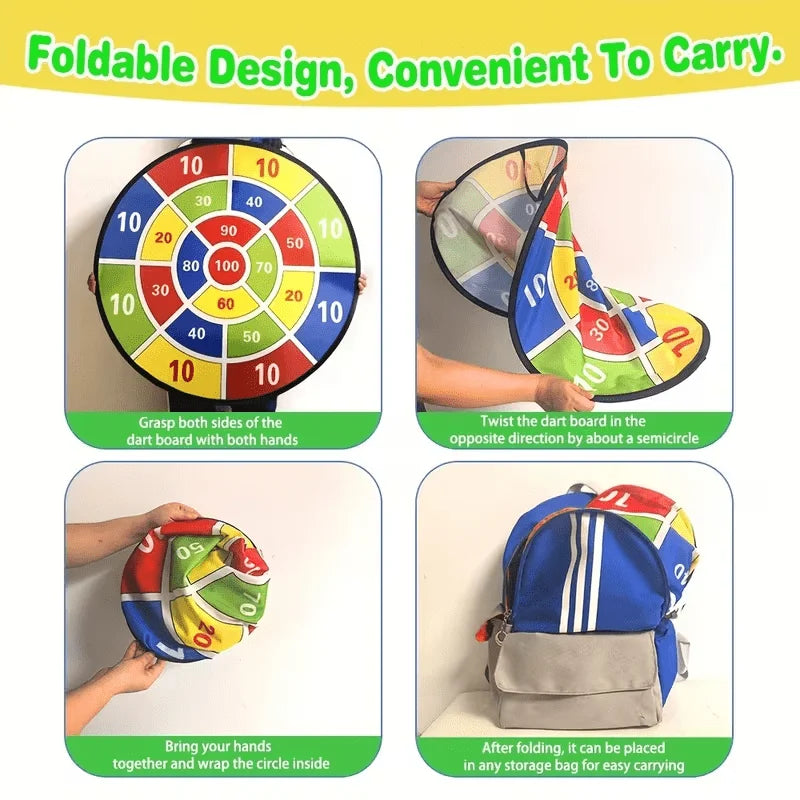 Sticky Ball Dart Board Game for Family Fun and Learning