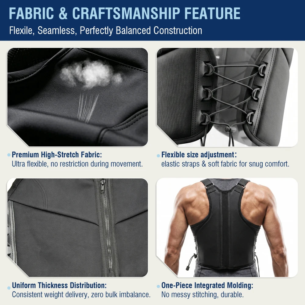 Women's Breathable Adjustable Weighted Vest With Secure Fit For Training