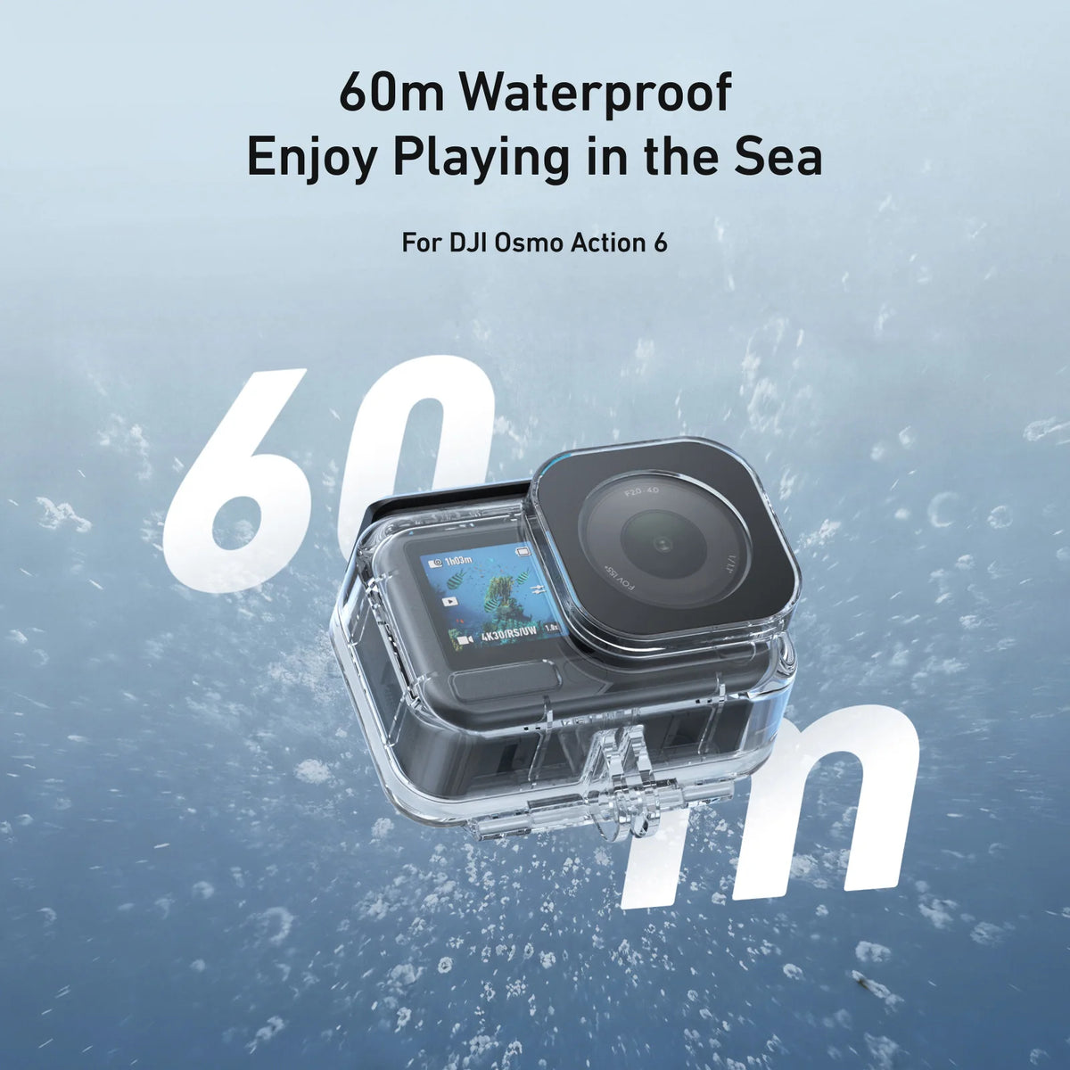 TELESIN Waterproof Anti Fog Case for DJI Osmo Action 6