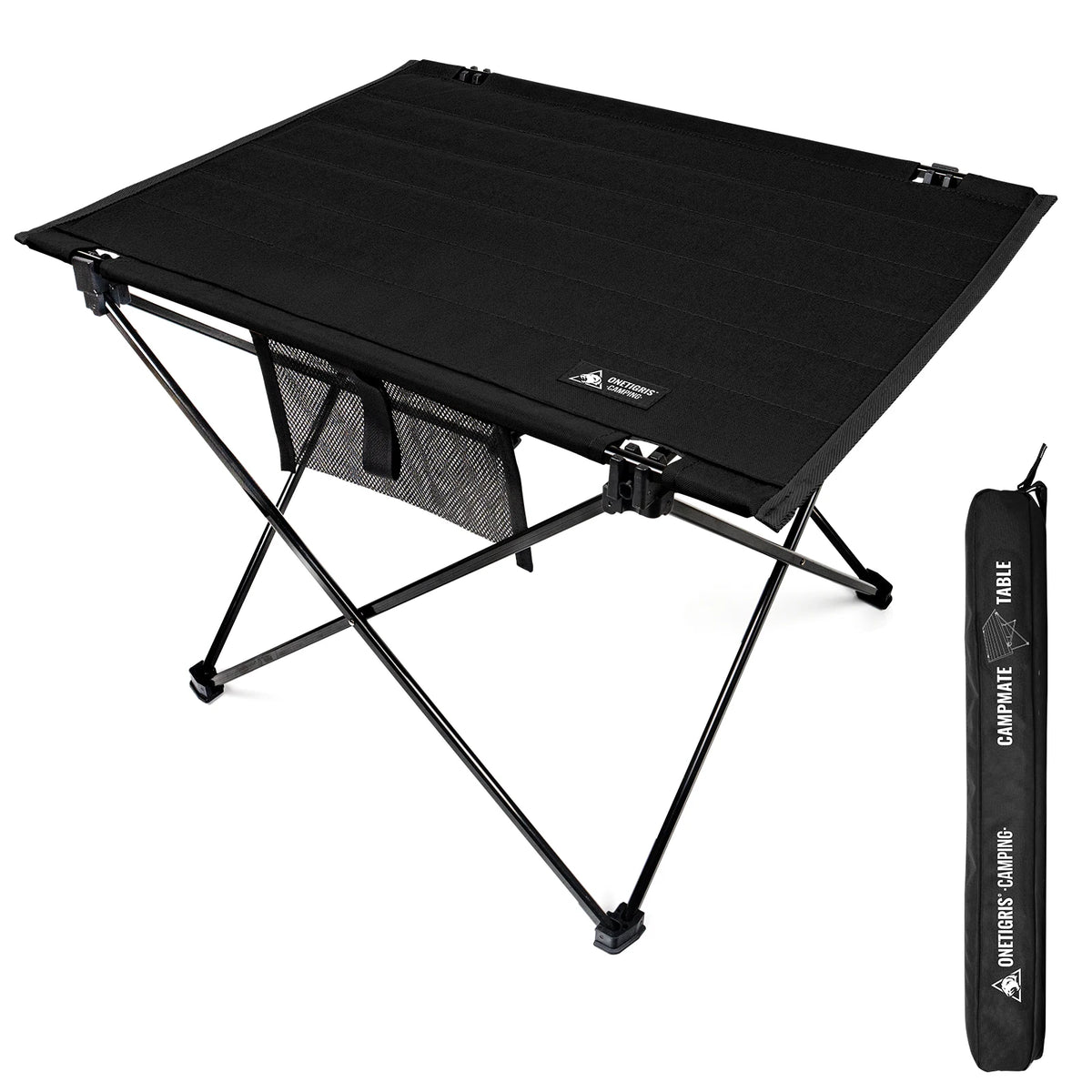OneTigris Foldable Camping Table With Integrated Storage