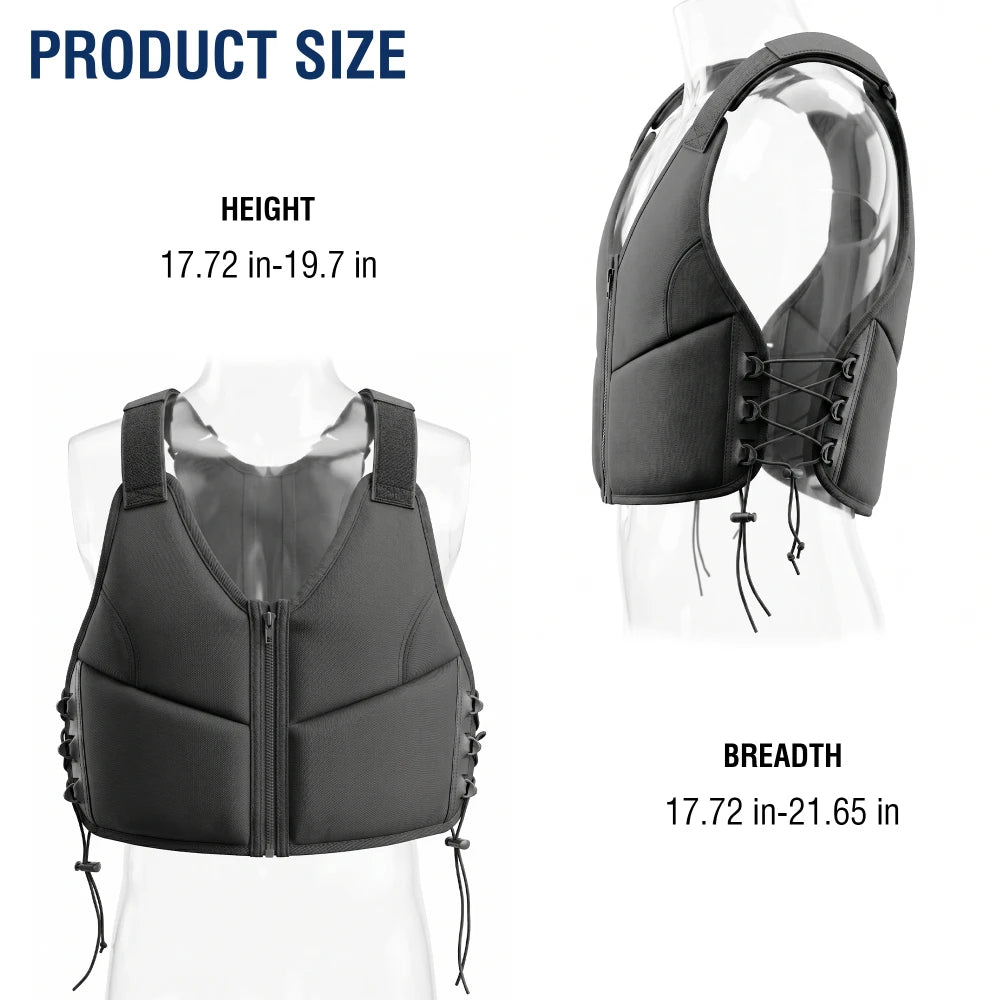 Women's Breathable Adjustable Weighted Vest With Secure Fit For Training
