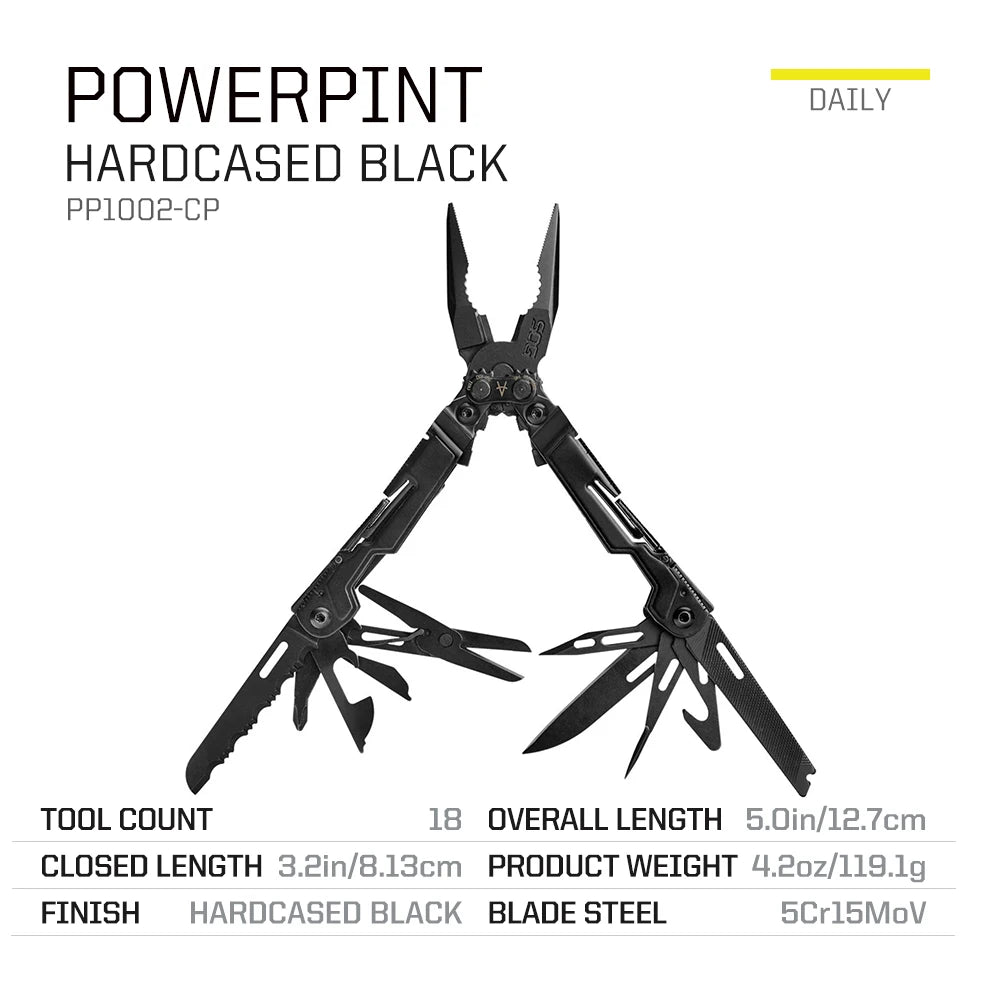 SOG PowerPint Mini Multi Tool With 18 Essential Functions