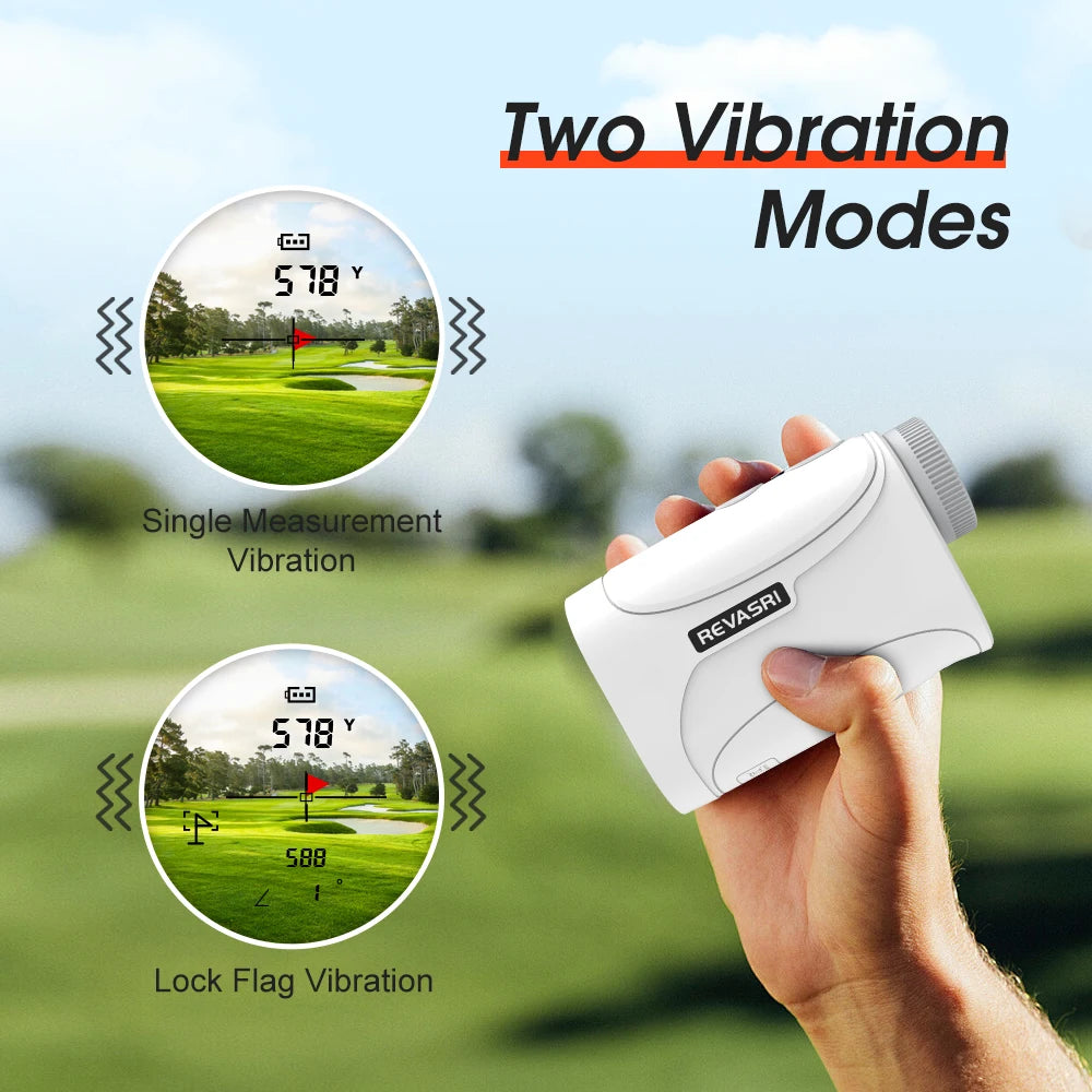 REVASRI Golf Rangefinder Flag Lock Vibration Alert And Slope Mode