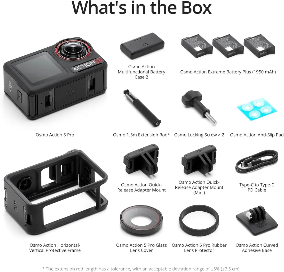 DJI Osmo Action 5 Pro Waterproof Stabilized 4K Action Camera