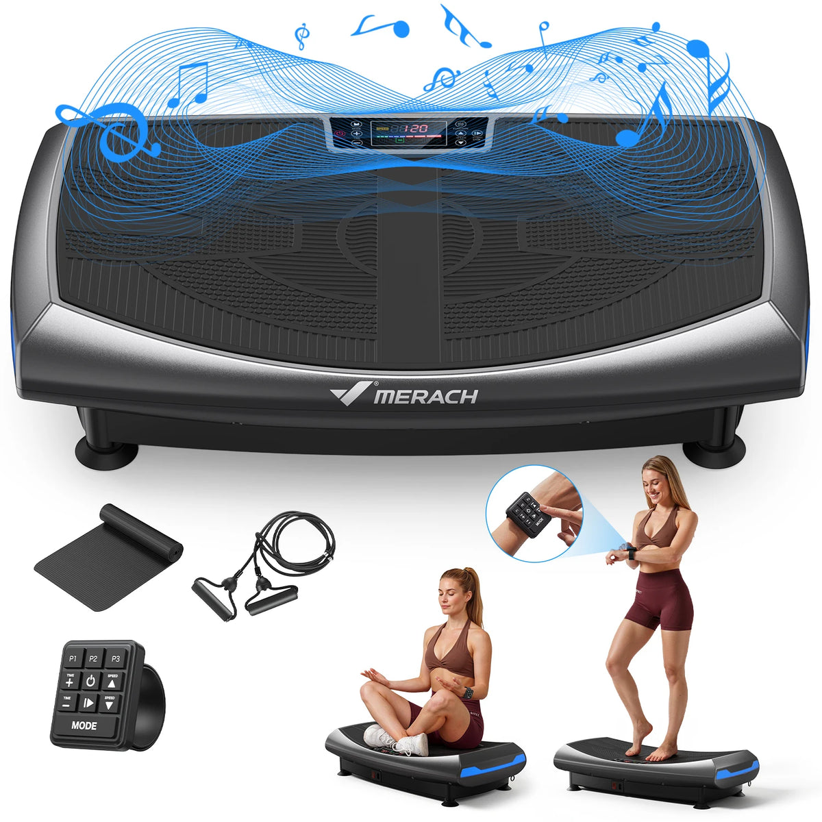 MERACH 4D Vibration Plate for Full Body Fitness Toning