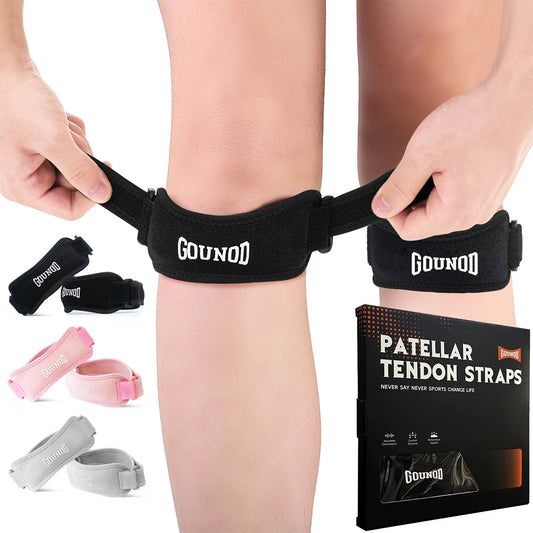 GOUNOD Adjustable Patella Knee Straps for Running and Pain Relief