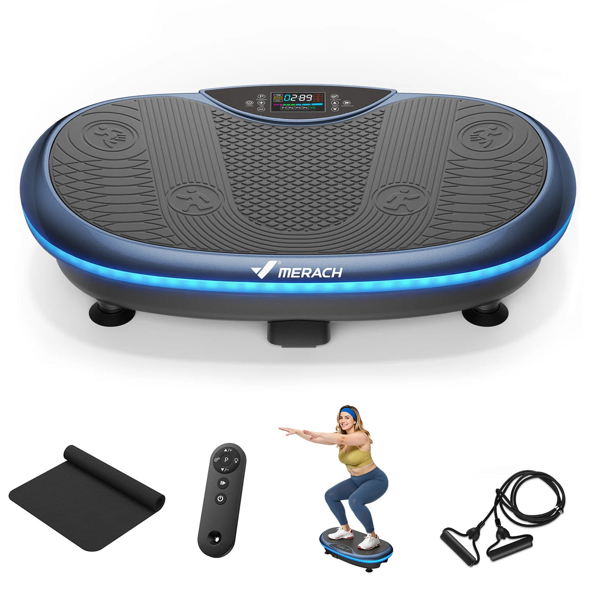 MERACH 4D Vibration Plate for Full Body Fitness Toning