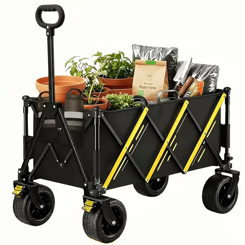 Heavy Duty Folding Utility Wagon Cart for Camping Outdoors