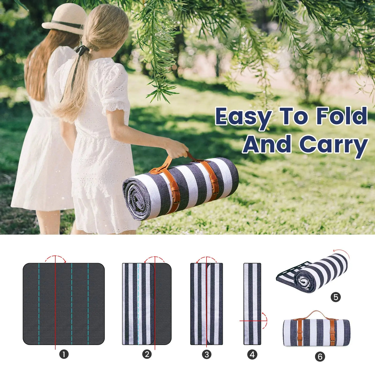 Waterproof Foldable Picnic And Beach Blanket For Outdoor Adventures