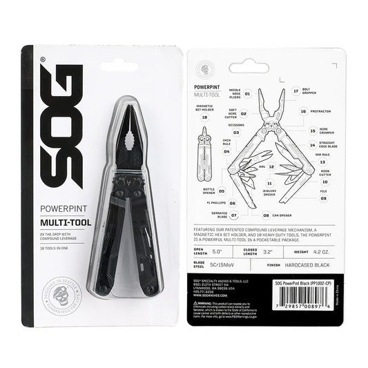 SOG PowerPint Multi Tool With Pliers Knife And Screwdrivers