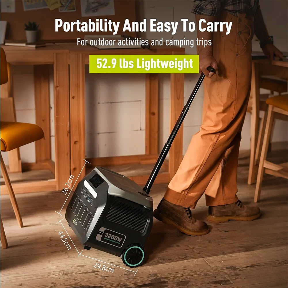IEE P3200 LiFePO4 Portable Power Station for Home Backup