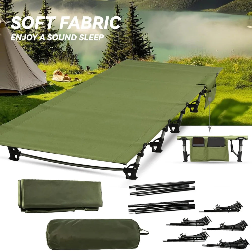 Portable Folding Camping Cot for Outdoor Travel and Backpacking