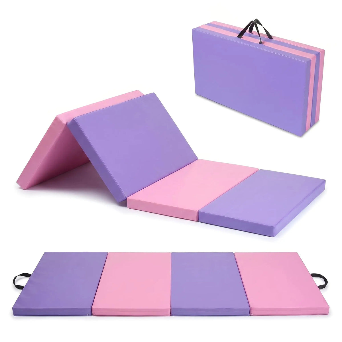 HiMISS Folding Gymnastics Exercise Mat for Home Workouts and Training