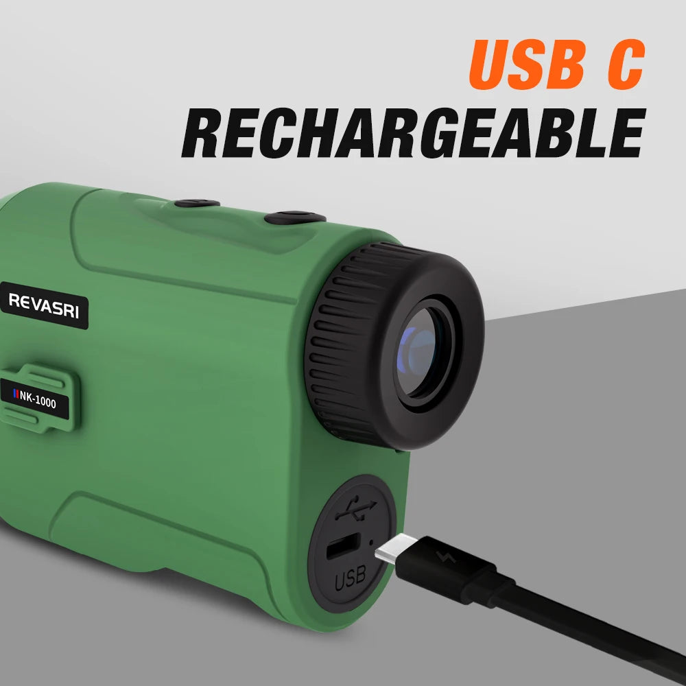 REVASRI Laser Rangefinder With Slope Compensation For Hunting And Golf