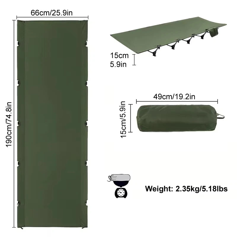 Portable Folding Camping Cot for Outdoor Travel and Backpacking