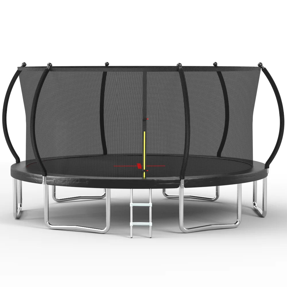 Pumpkin Style Trampoline With Six Leg Design For Added Stability