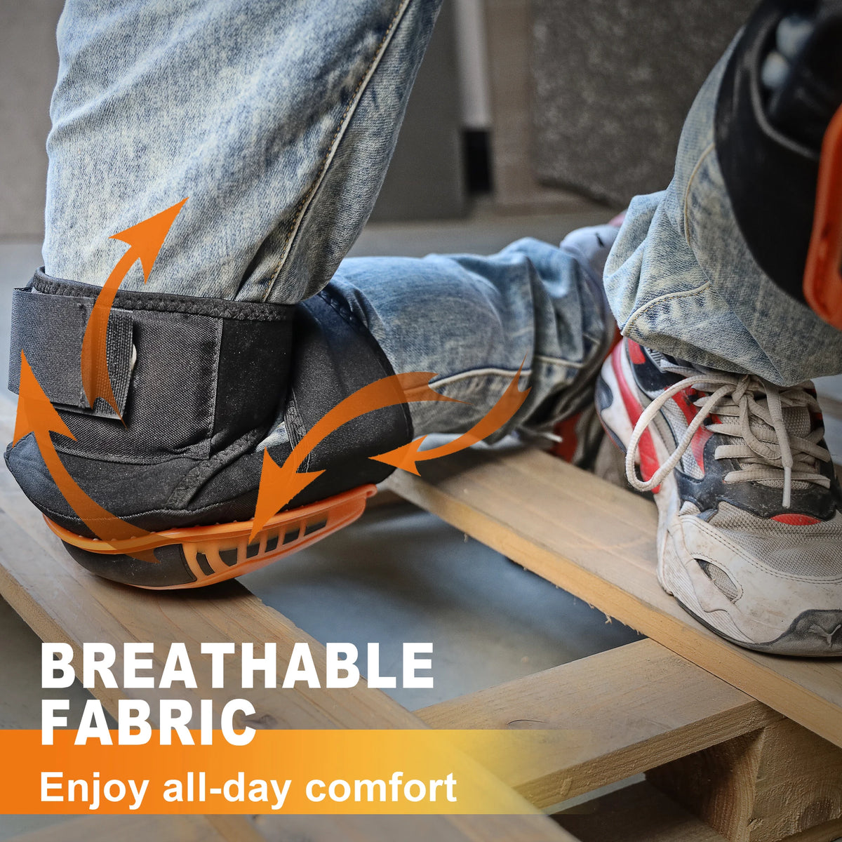 HERZO Heavy Duty Work Knee Pads for Comfortable Protection