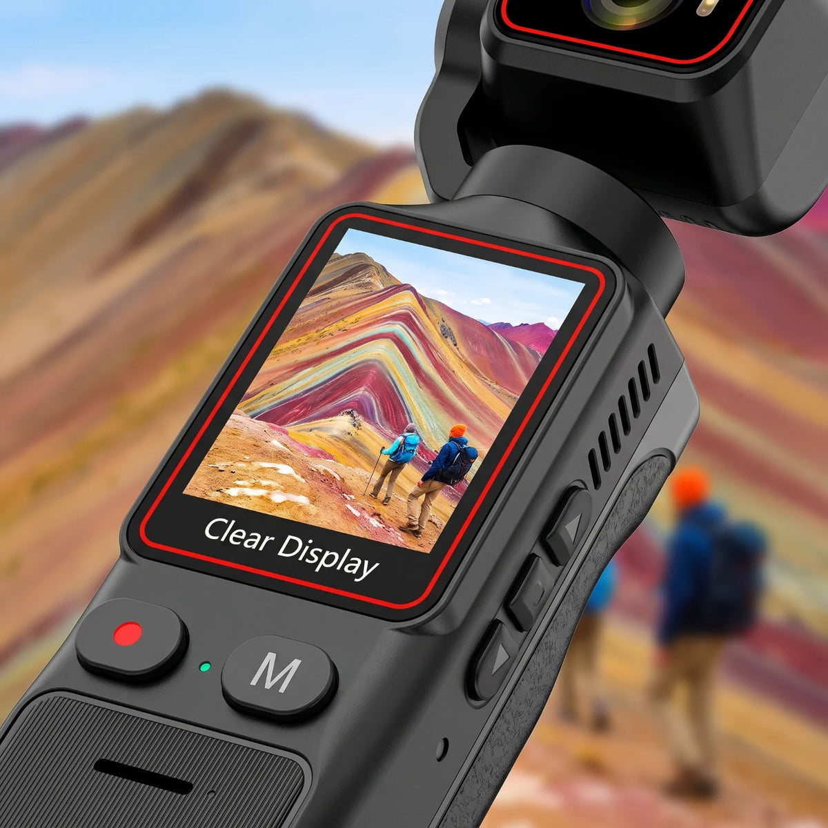 Portable Three Axis Pocket Gimbal Camera for Vlogging and Travel