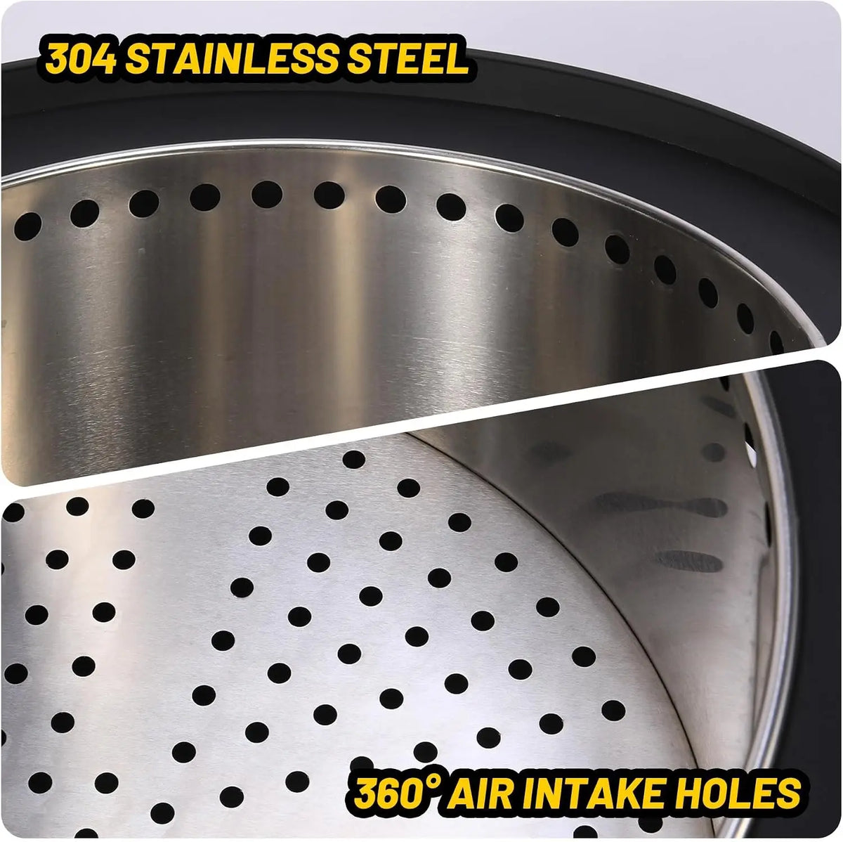 Garvee Smokeless Tabletop Fire Pit With Ash Pan And Cover