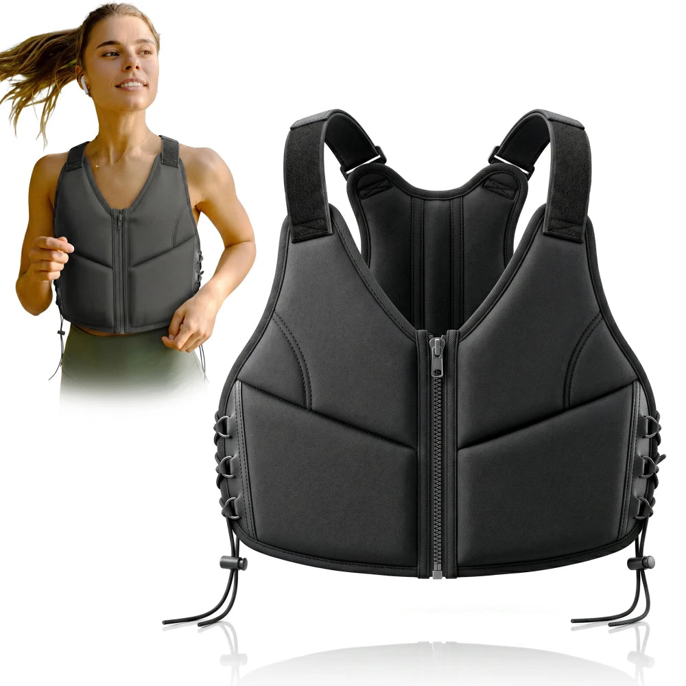 Women's Breathable Adjustable Weighted Vest With Secure Fit For Training