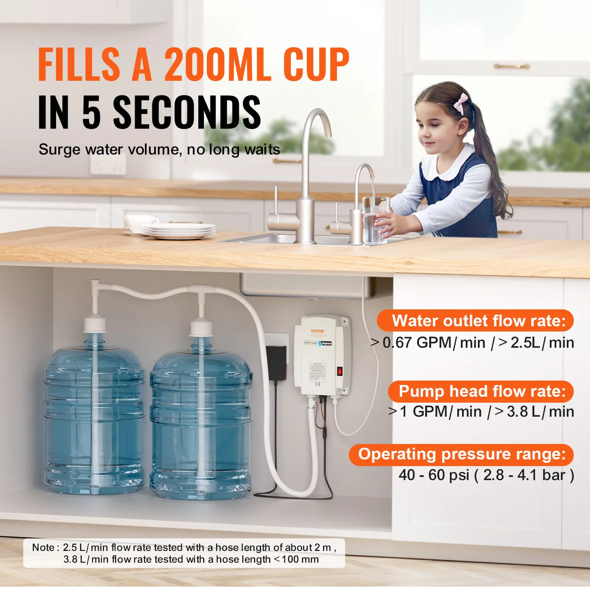 SucceBuy Automatic Double Pipe Electric Water Dispenser Pump System
