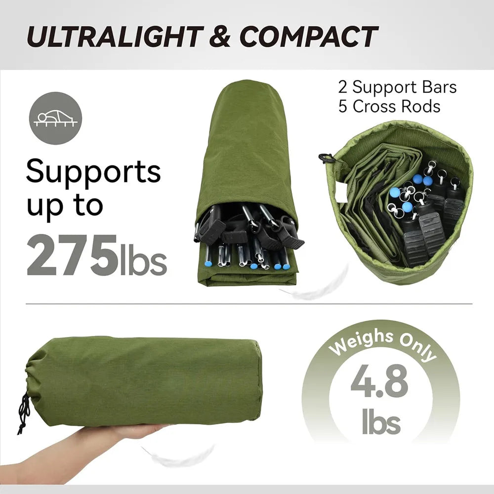 Portable Folding Camping Cot for Outdoor Travel and Backpacking