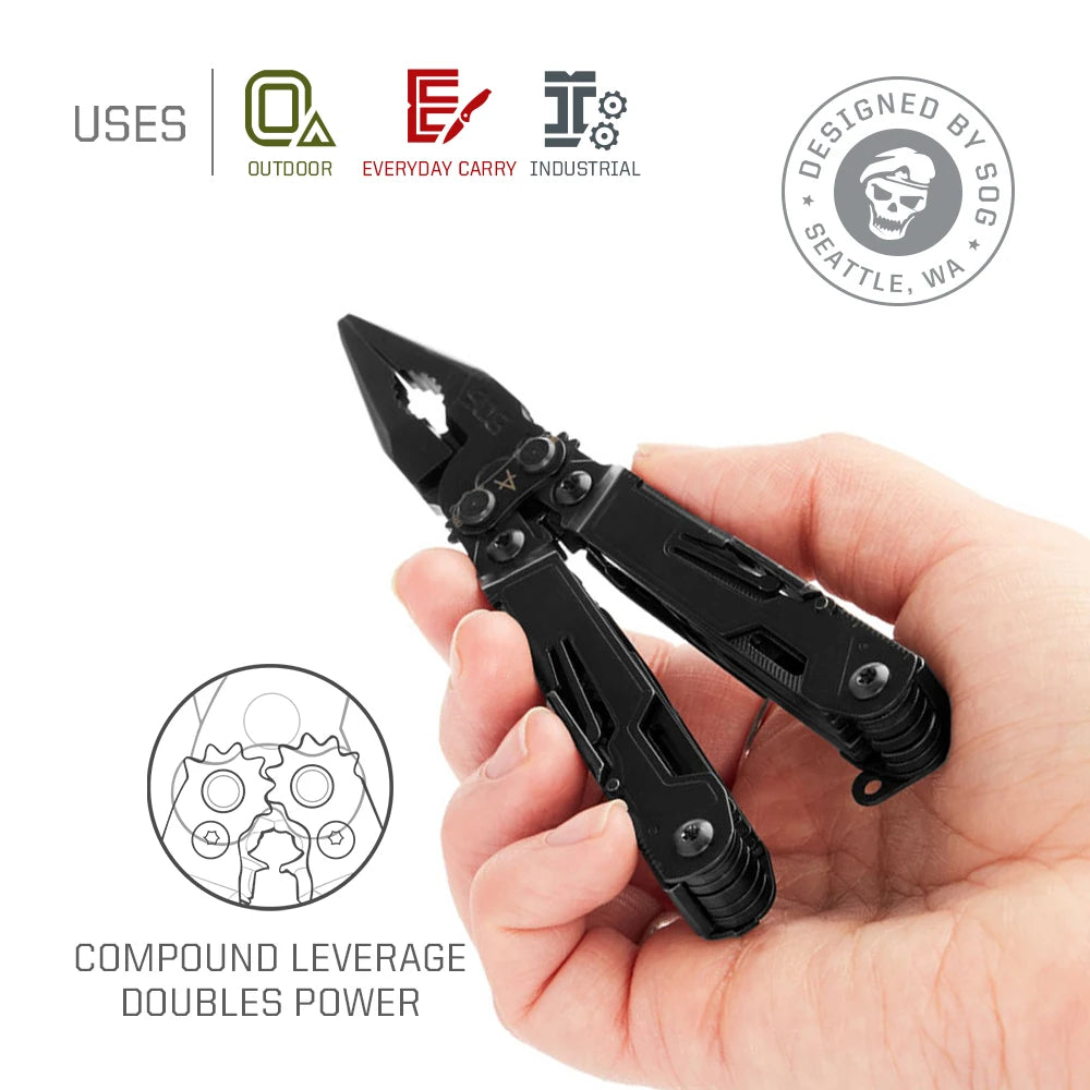 SOG PowerPint Mini Multi Tool With 18 Essential Functions