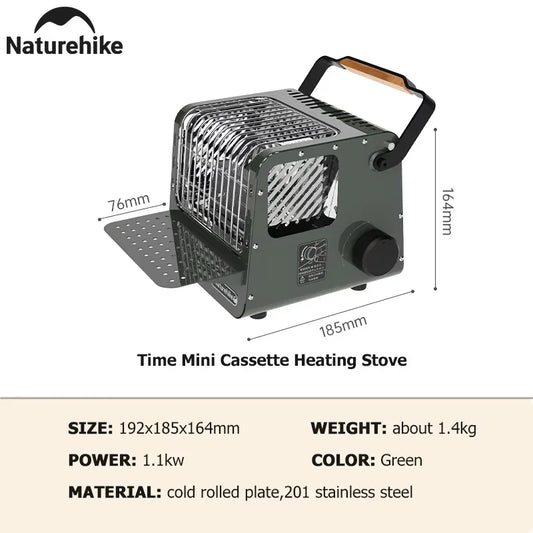 Naturehike Portable Camping Heater Stove for Indoor and Outdoor Use